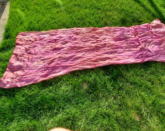Silk Veil Pink Fuchsia Brown White Tiedye Belly Dance Bellydance