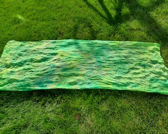 Silk Veil Lime Green Yellow Belly Dance