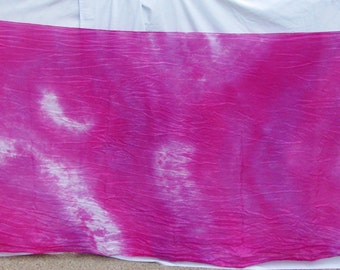 Silk Veil Bright Bold Pink Lavender White Tiedye Bellydance
