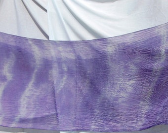 Silk Veil Purple Lavender LilacTiedye Bellydance BlueMoonstone