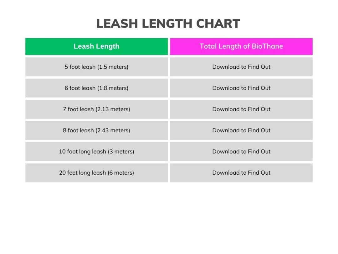 Leash Template.pdf Length of Biothane® or Leather Needed to Make a Dog Leash or Lead ...