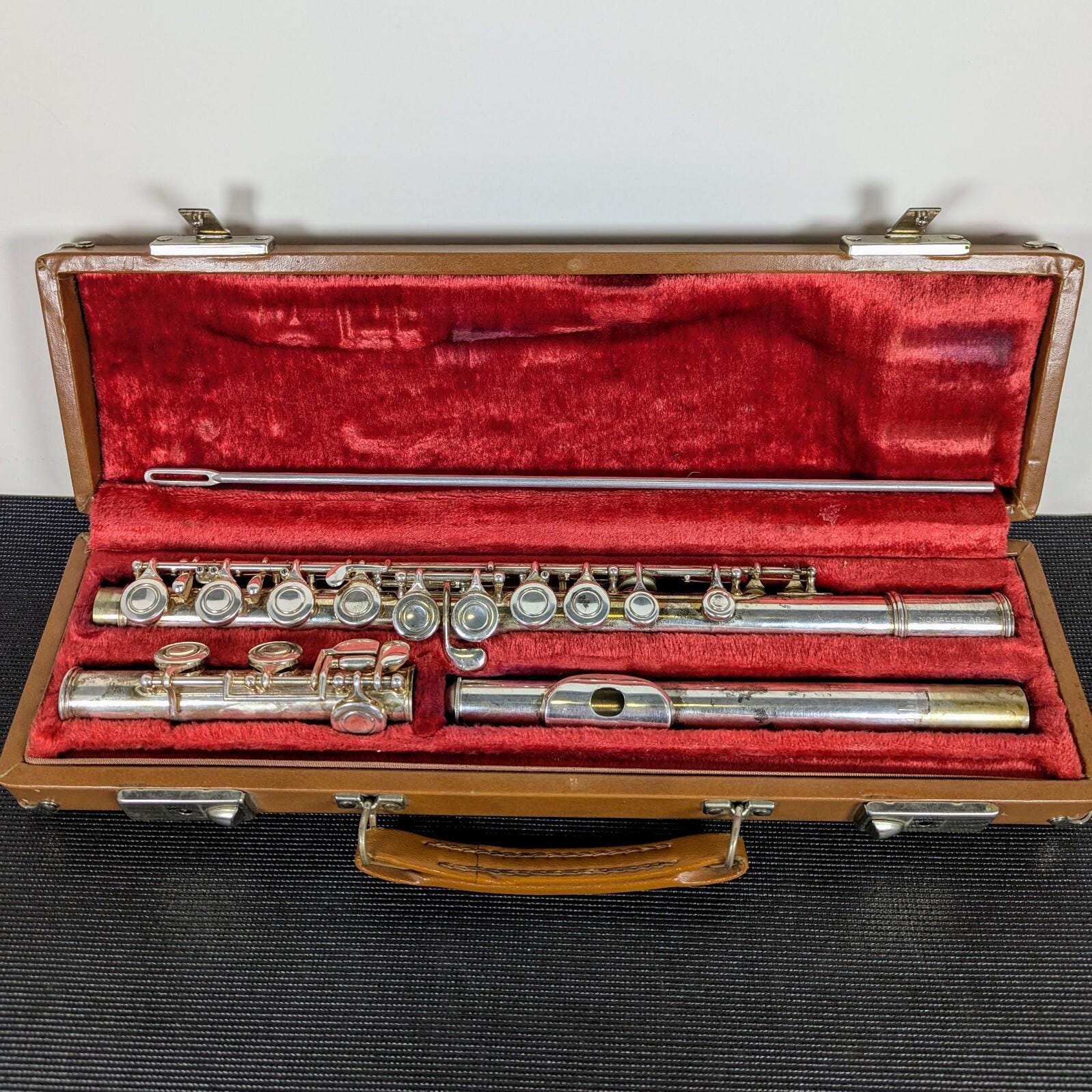 Artley フルート NOGALES ARIZ 18-0・アメリカ製・送料込！ Vintage Artley 18-0 Silver Plate Flute Nogales Arizona W