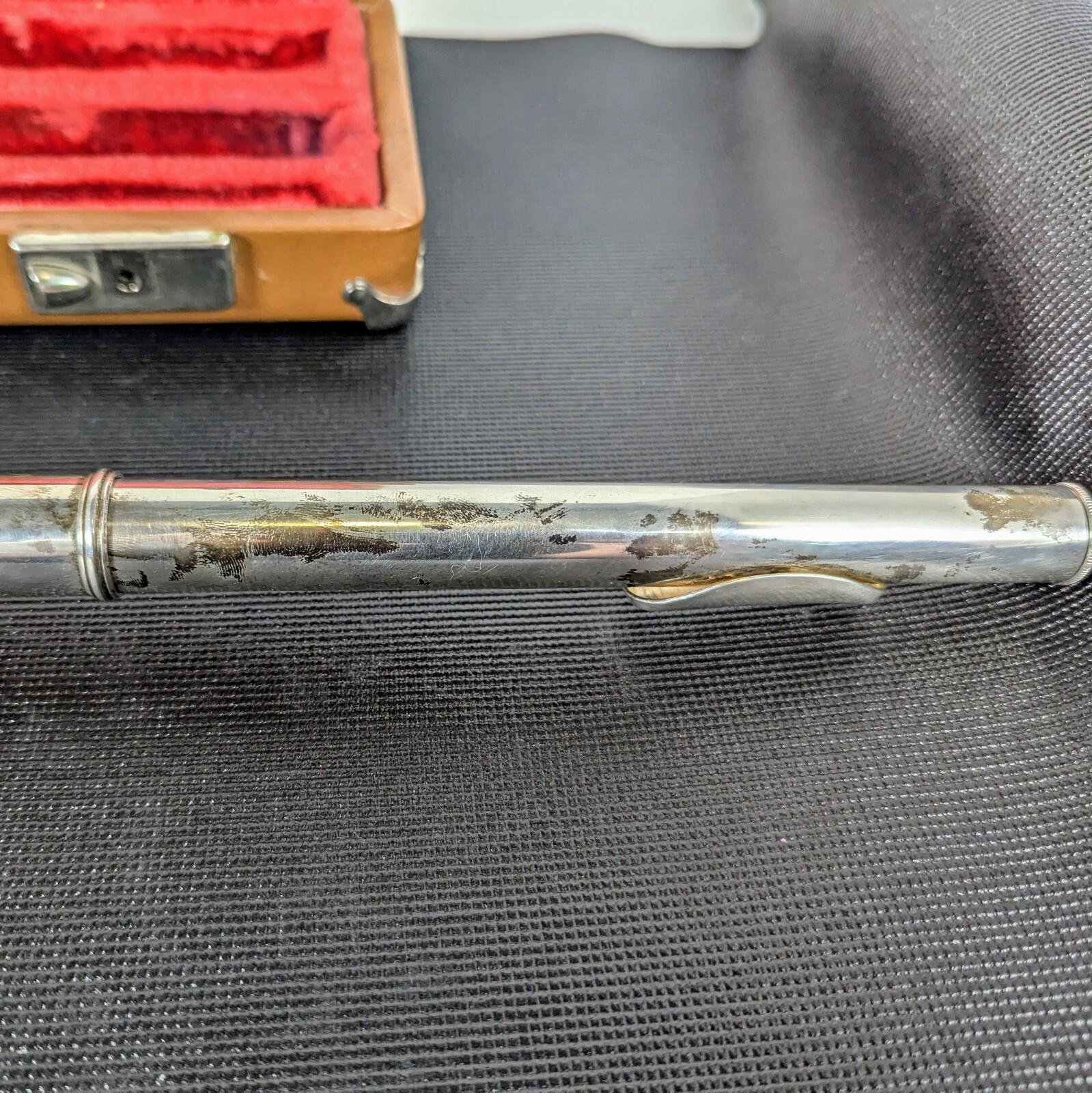 Vintage Artley 18-0 Silver Plate Flute Nogales Arizona W