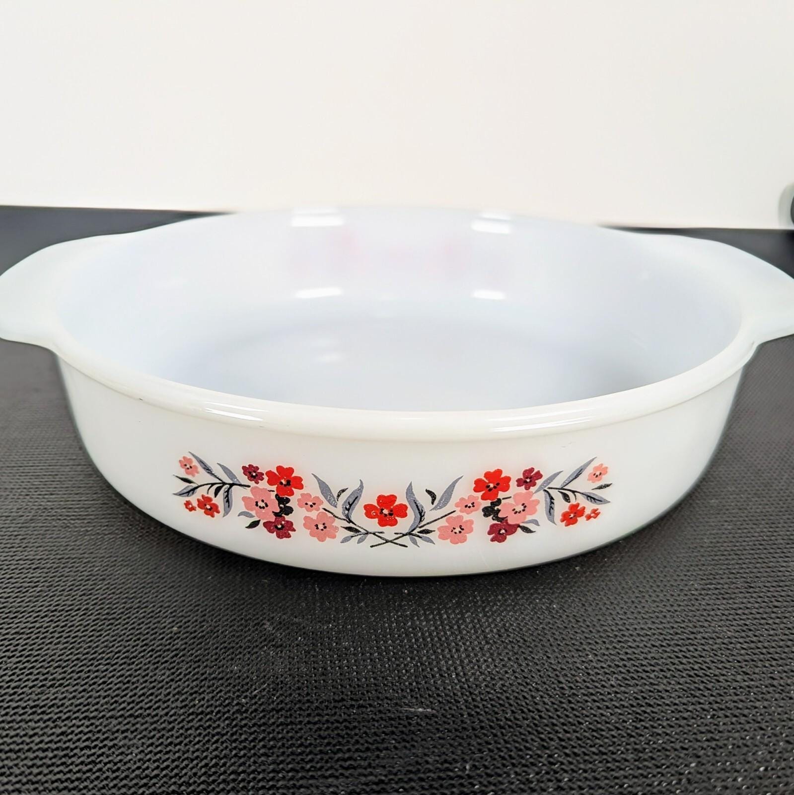 Fire-King - パン粉 Fire King Peach Luster Loaf/baking Dish Block FIRE KING Logo