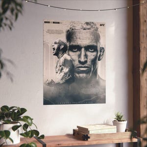 Charles Oliveira Poster, Do Bronx Poster, UFC Champion, Ufc Poster, Ufc Fighter Poster, MMA Wall Art, UFC Gift, Mma Decor, Combat Sport.