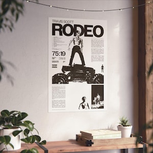 Travis Scott Rodeo Poster, Travis Scott Wall art,Travis Scott print, Music Poster, Utopia Poster, Music Poster, Rap Poster, Astroworld.
