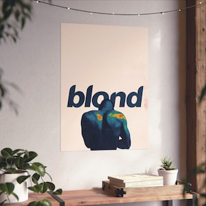 Frank Ocean Blonde Poster, Blonde Poster, Blonde Album Cover, Frank Ocean Wall Art, MInimalist Poster, Music Album Wall Art, Iconic Album.