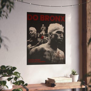 Charles Oliveira Poster Print, Do Bronx Poster, UFC Champion, Mma Wall Art, UFC Poster, Fighter Poster, Brazilian Athlete, Motivation.