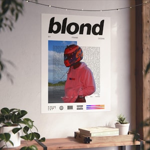 Frank Ocean Blonde Poster, Blonde Poster, Blonde Album Cover, Frank Ocean Wall Art, MInimalist Poster, Music Album Wall Art, Iconic Album.