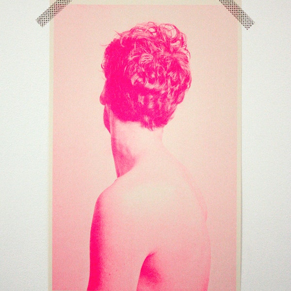Figure No. 1 - 11x17 Risograph Print (Pink)