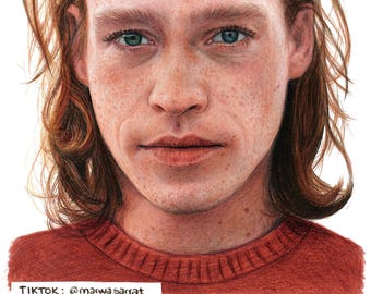 CALEB LANDRY JONES - Realistic Colored Pencil Portrait