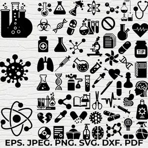 Chemistry Svg Bundle, Chemistry Png Bundle, Chemistry Clipart, Chemistry Svg Cut Files for Cricut, Science Svg, Test Tube Chemical Svg