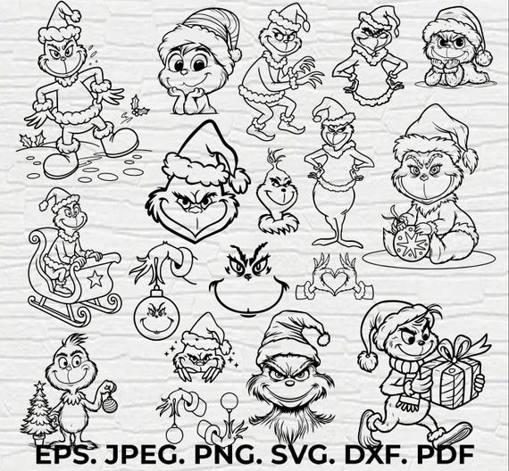 Grinch svg Bundle Svg ,Christmas png Bundle, The Grinch svg, Grinch Face Svg, Grinch Svg, Grinch Christmas Svg, Grinch silhouette