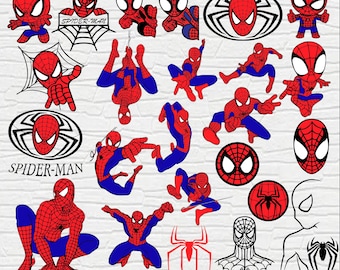 Spiderman Svg Bundle, Spiderman Clipart, Spiderman Cut Files For Circut, Spiderman Silhouette, Spiderman Png, Spiderman Svg, Spiderman Head