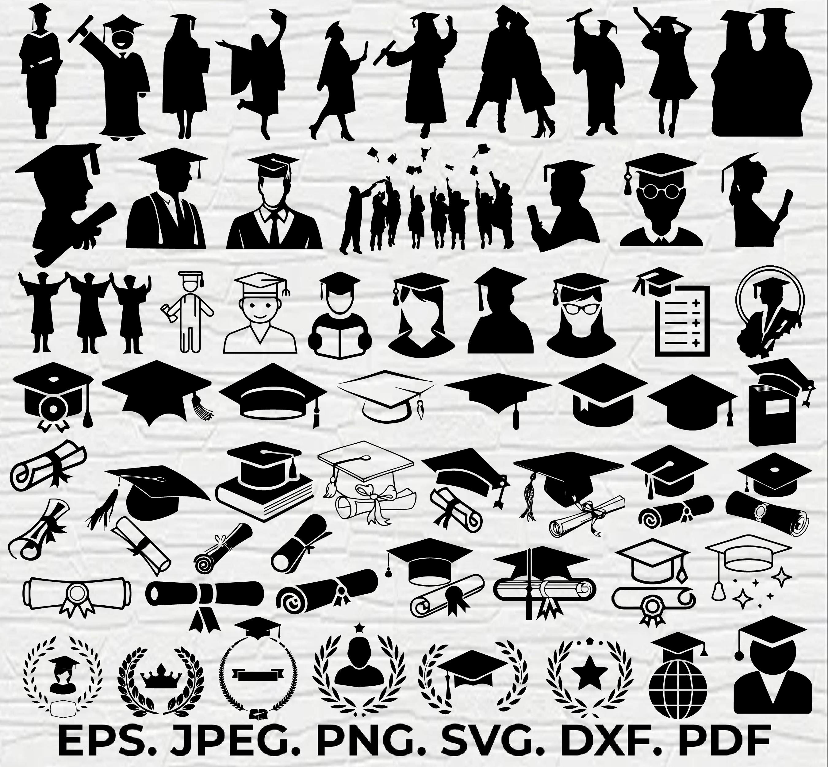 Graduation Svg Bundle, Graduation Png Bundle, Graduation Cut Files for ...