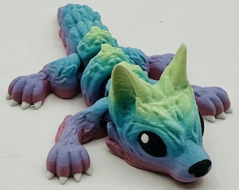 Wolf Pup - 6.5" Flexi Articulated Pet - Multiple Colors