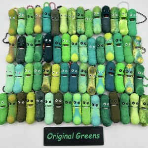 Jar O' Pickle Keychains - Tickles, the Articulating Pickle - Tons of sizes and colors image 7
