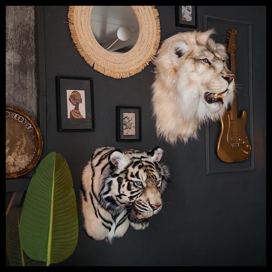 ライオンヘッド　ガレージキット　ホライジング　Lion Head　レジン製 Replica Taxidermy Lion Stuffed Reproduction Head Africa New Wall