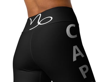 NostrumUK - Capricorn Inspired Yoga Leggings - Custom Horoscope Leggings: Personalized Zodiac Print Yoga Pants