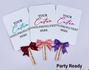 Custom Hand Fan with your Photo, Personalized Party Decor