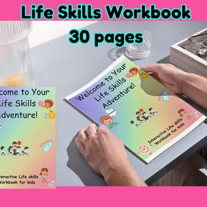 Interactive Life Skills Workbook for Kids: Hygiene, Money & Safety (Digital Download)