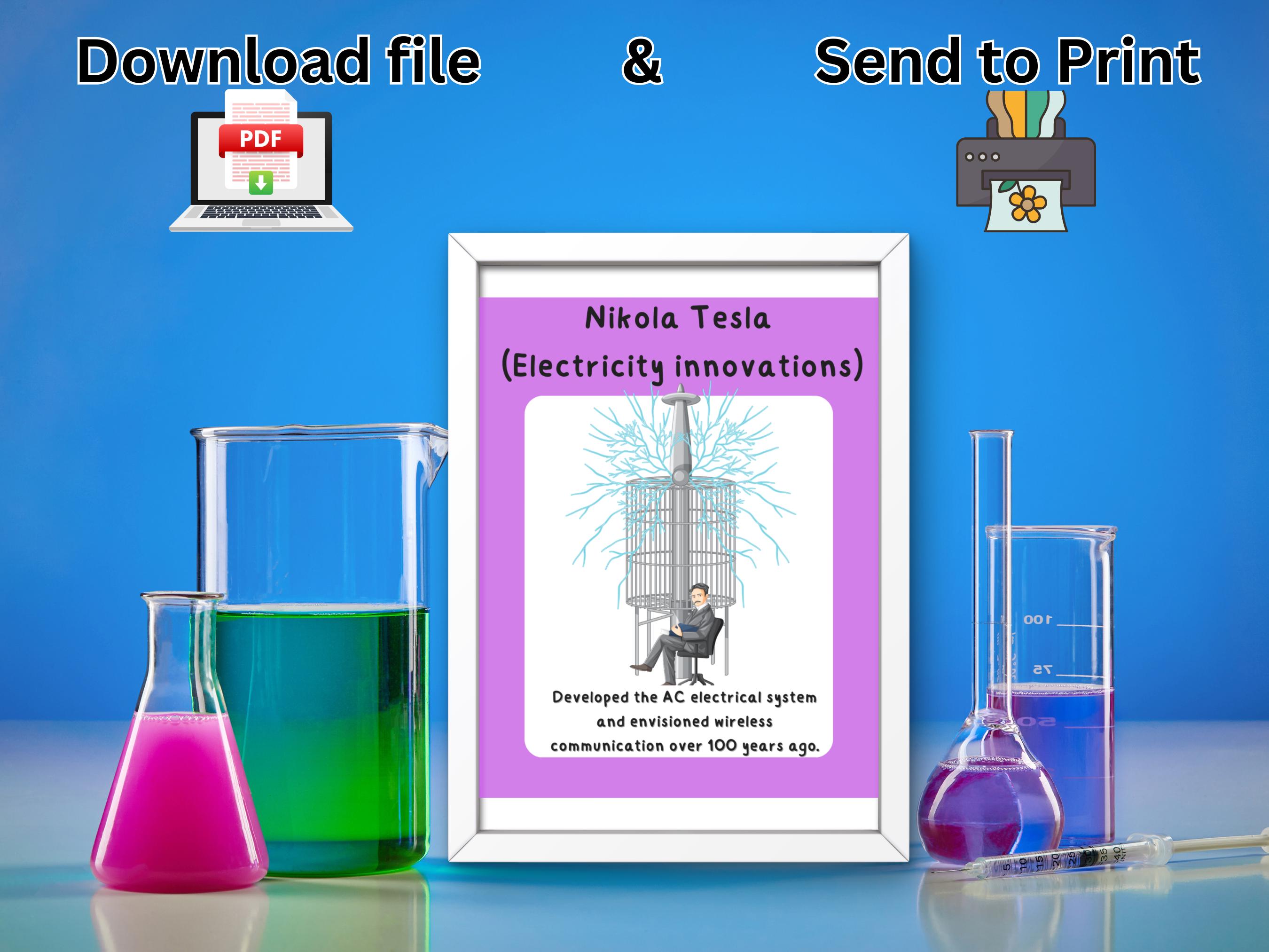 Inventor Poster Examples Famous Inventors Poster: Kids Educational Print (16x20) - Etsy