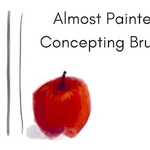 Procreate Concept Art Brushes | Semi-Painterly Charcoal Ink Wash (Digital Download)