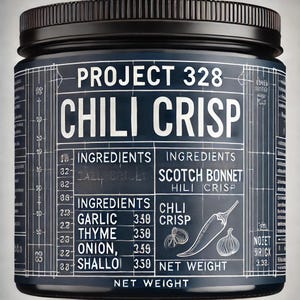 Spicy chili crisp, Scotch Bonnet chili oil, gourmet condiment, garlic chili oil, hot chili sauce, artisan spice blend, vegan chili crisp