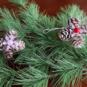 Festive Pinecone Christmas Tree Ornament