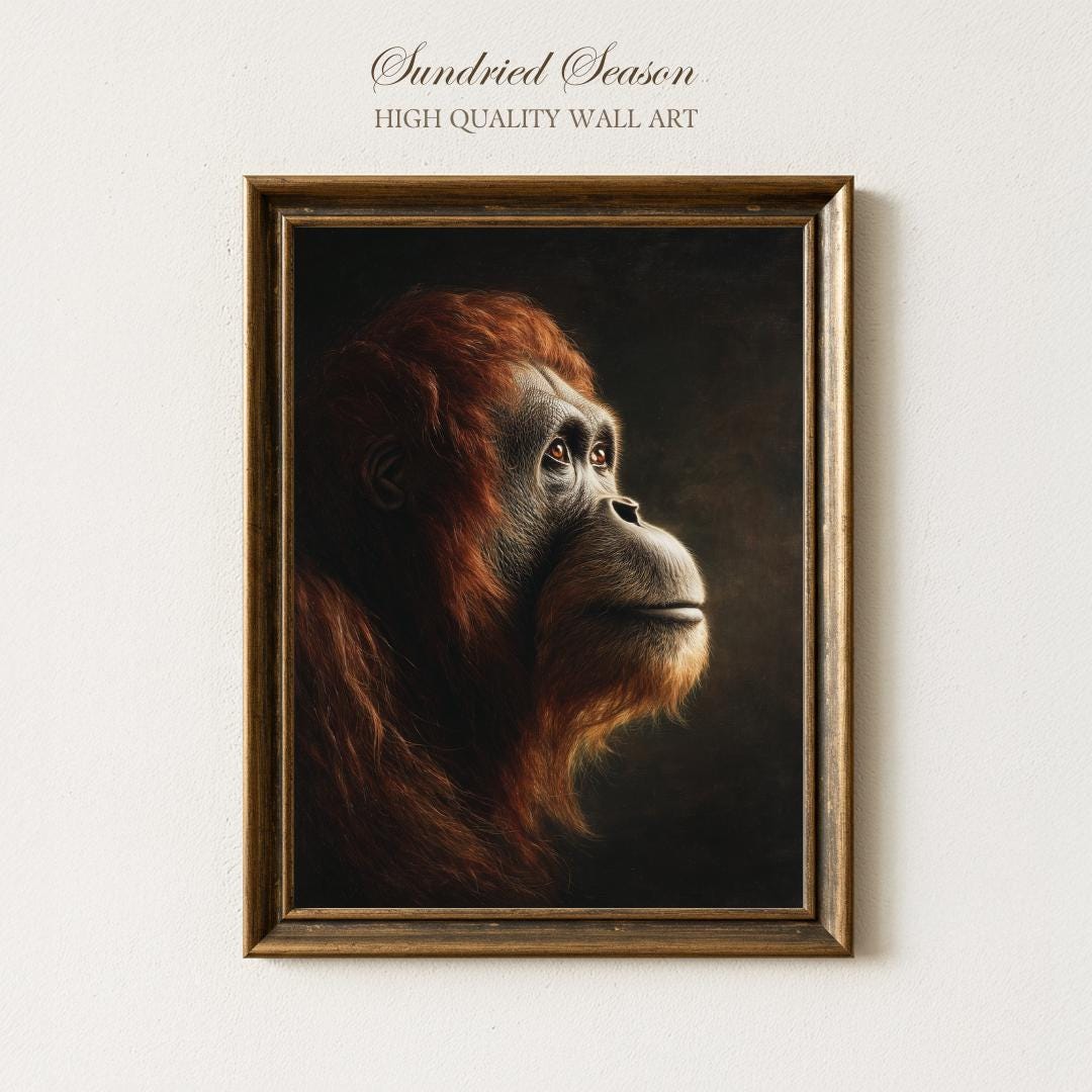 Orangutan painting - Etsy 日本