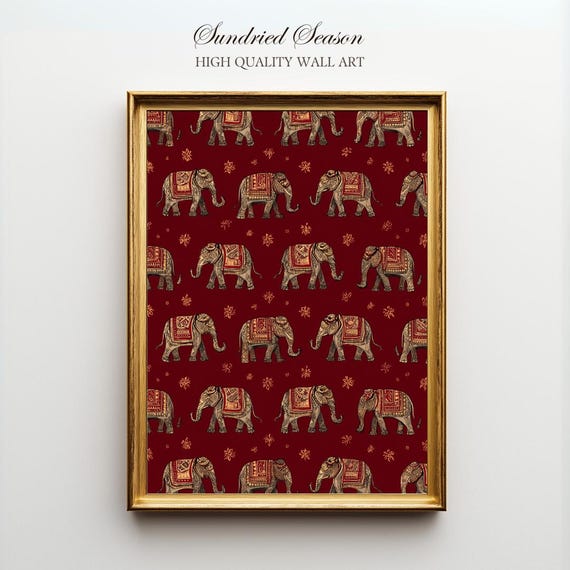 Bohemian Elephant Art