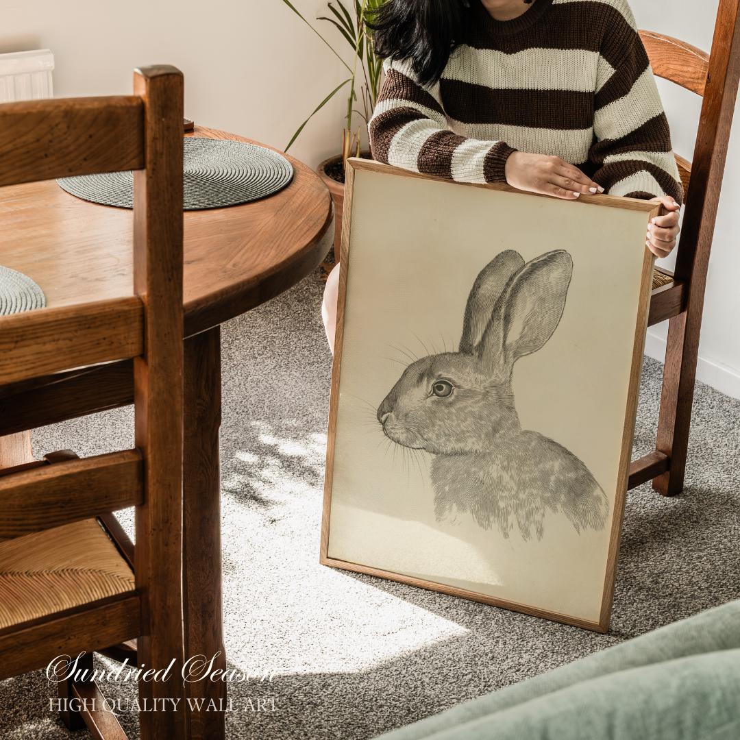 原画 動物 屏風絵 うさぎ ペット肖像画 事例紹介 うさぎ ペコちゃんの