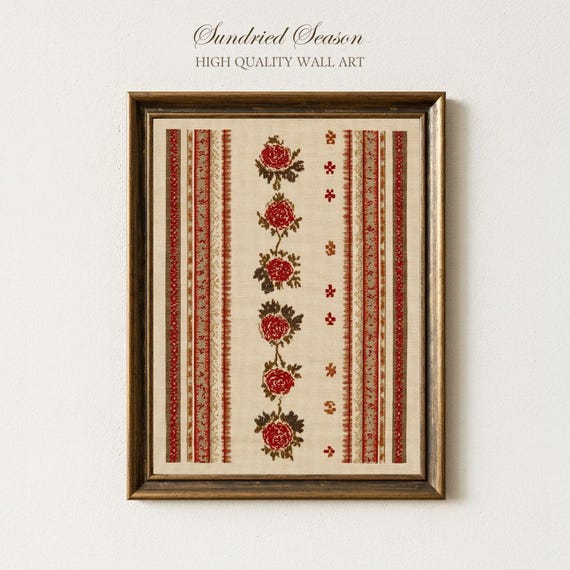 アート・写真 vintage 刺繍 クロスステッチ ポスター