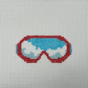 Mini Ski Goggles Needlepoint Canvas