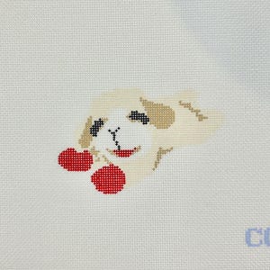 Lamb Chop Dog Toy Needlepoint Ornament Canvas