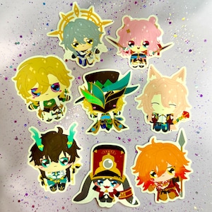 Honkai Star Rail Sticker HSR Pom Pom Dan Heng Il March 7th Aventurine Boss Form Mydei Sunday Jiaoqui Kawaii Cute