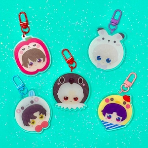 Peluche Love and Deepspace Love Interest Porte-clés Xavier Zayne Rafayel Sylus Caleb Otome Peluche mignonne Kawaii LADS