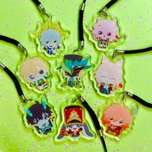Honkai Star Rail Phone Charm HSR Pom Pom Dan Heng Il March 7th Aventurine Boss Form Mydei Sunday Jiaoqui Kawaii Cute