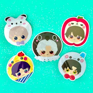 Love and Deepspace Love Interest Plushie Sticker Xavier Zayne Rafayel Sylus Caleb Otome Cute Kawaii LADS Stickers