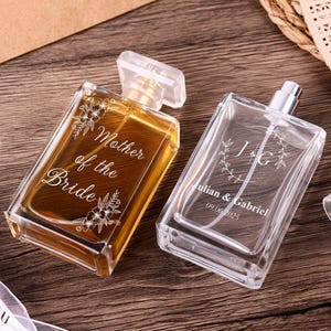 Personalized Engraved Perfume Bottle | Wedding Mother Of Bride Bridesmaid Gift | Personalised Refillable atomizer bottle | Bridal party gift
