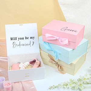 Coffret cadeau proposition vide personnalisé, Idées personnalisées Coffret cadeau de demoiselle d'honneur, Cadeaux pour la mariée, Cadeau de noce, Forfait homme d'honneur garçon d'honneur