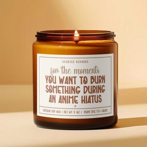 Anime Candle, Jujutsu Kaisen Anime, Solo Leveling, Anime Lover Gift Idea, Funny Anime Candle, Anime Boyfriend Gift, Anime Lover Friend