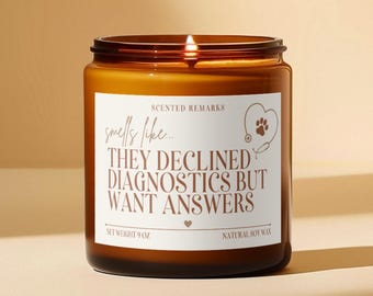 Funny Veterinarian Gift, Vet Nursing Gift, Gift for Vet Tech, Veterinary Candles, Veterinary Med, Vet Tech Week, Vet Med Graduation 2H7K9D