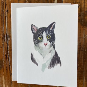 Schlichte Katzen Grußkarte