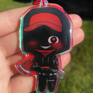 Nauseaxe_404 [Monster Mediator] Holo Keychain