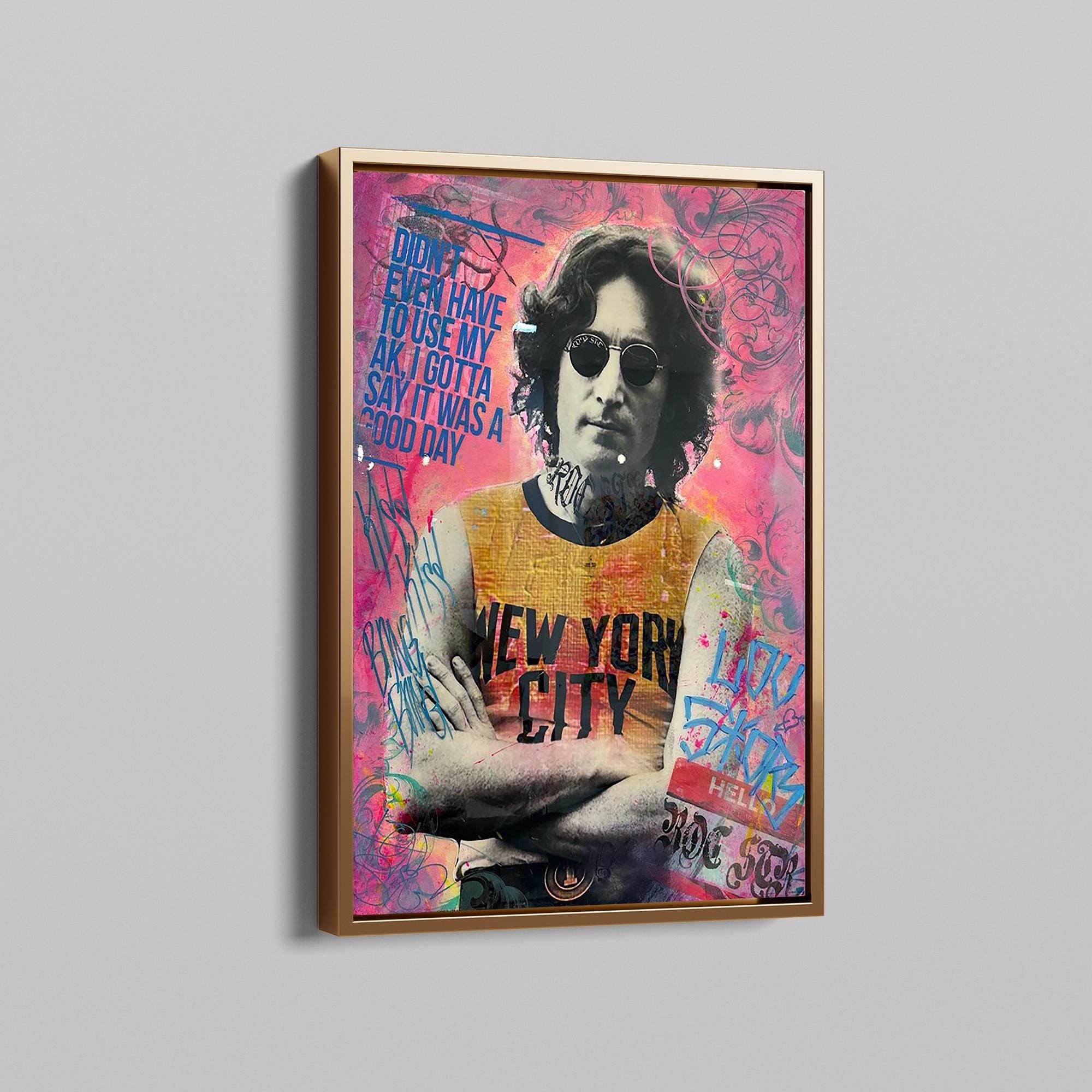 ジョンレノン John Lennon 新品アートポスター シルクスクリーン