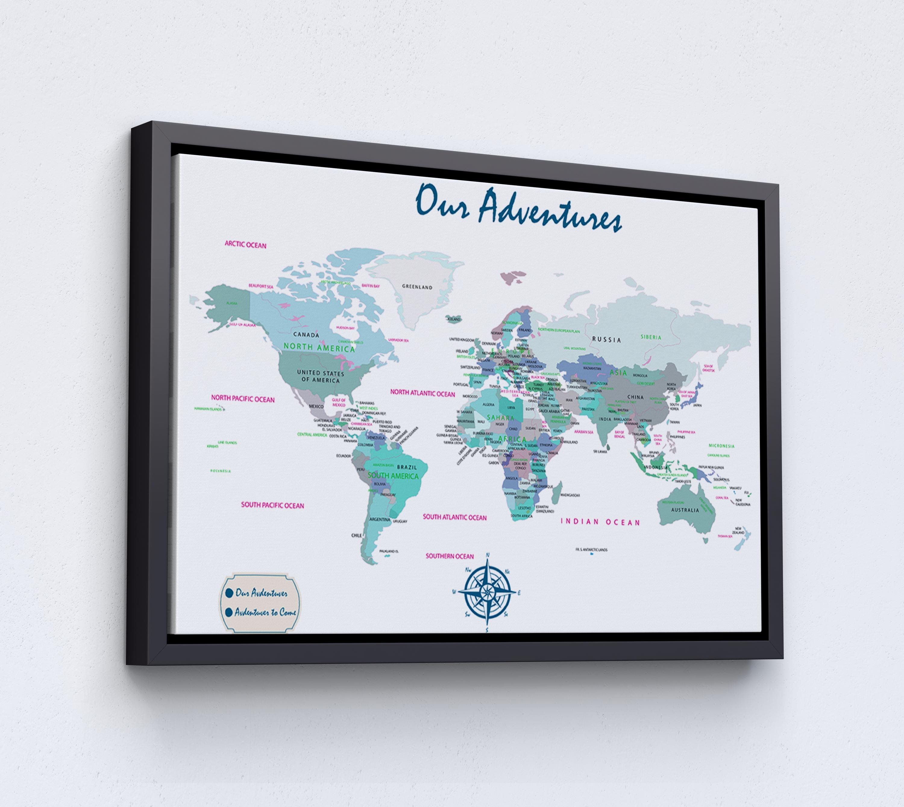 Accurate World Map Poster Large Wall Travel Map Print Detailed Il Fullxfull.6420810072 Mpw5