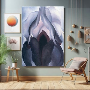 Georgia O&#39;Keeffe Paintings Poster, Georgia O&#39;Keeffe Flowers Painting, Georgia O&#39;Keeffe Print, Georgia O&#39;keeffe Wall Art Poster,Ready To Hang