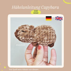 Crochet Pattern capybara –  (PDF download, English & German)