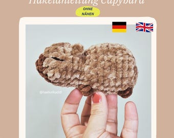Crochet Pattern capybara –  (PDF download, English & German)